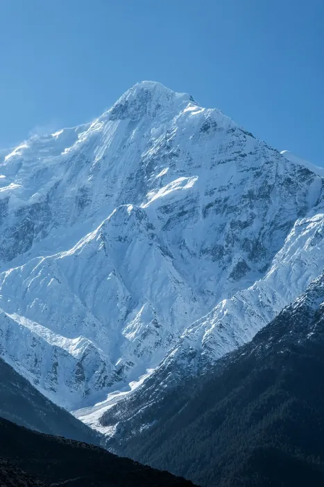 Framed Print : Nilgiri mountain from Jomsom, Lower Mustang, Nepal
