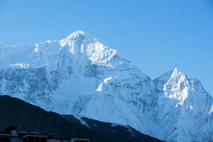 Framed Print : Nilgiri mountain from Kagbeni, Lower Mustang, Nepal Framed Print : Nilgiri mountain from Kagbeni, Lower Mustang, Nepal