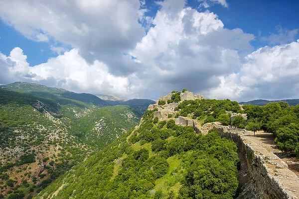 Nimrod fortress (Qal at al-Subeiba), a ruined Ayyubid castle on the slopes of