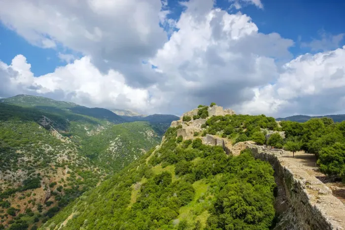 Framed Print : Nimrod fortress (Qal at al-Subeiba), a ruined Ayyubid castle on the slopes of