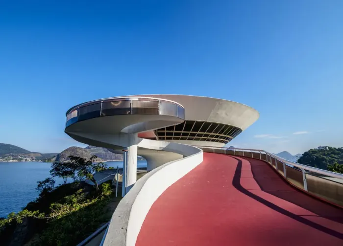 Framed Print : Niteroi Contemporary Art Museum MAC, Niteroi, State of Rio de Janeiro, Brazil Framed Print : Niteroi Contemporary Art Museum MAC, Niteroi, State of Rio de Janeiro, Brazil