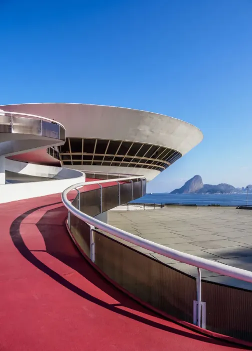 Framed Print : Niteroi Contemporary Art Museum MAC, Niteroi, State of Rio de Janeiro, Brazil Framed Print : Niteroi Contemporary Art Museum MAC, Niteroi, State of Rio de Janeiro, Brazil