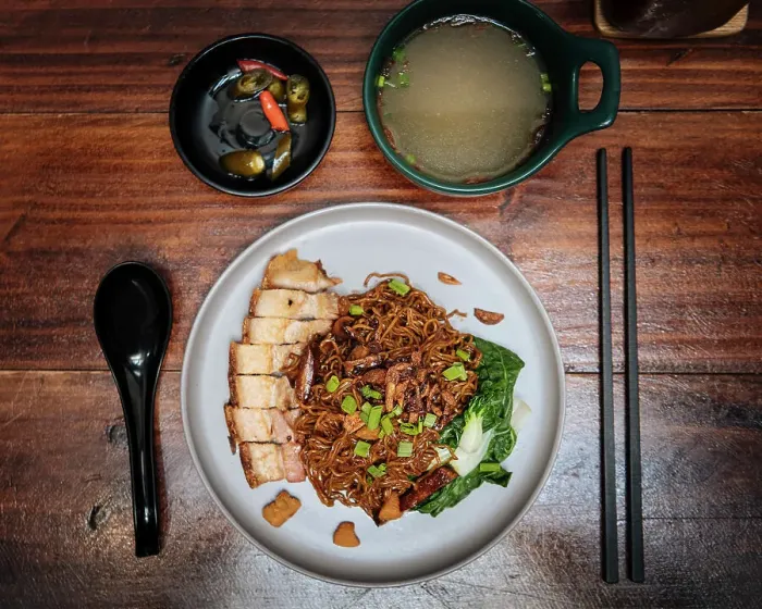 Framed Print : Noodles with Pork, George Town, Pulau Pinang, Penang, Malaysia, Asia Framed Print : Noodles with Pork, George Town, Pulau Pinang, Penang, Malaysia, Asia
