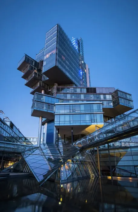 Framed Print : Nord / LB bank building by Behnisch Architects, Hannover, Lower Saxony, Germany