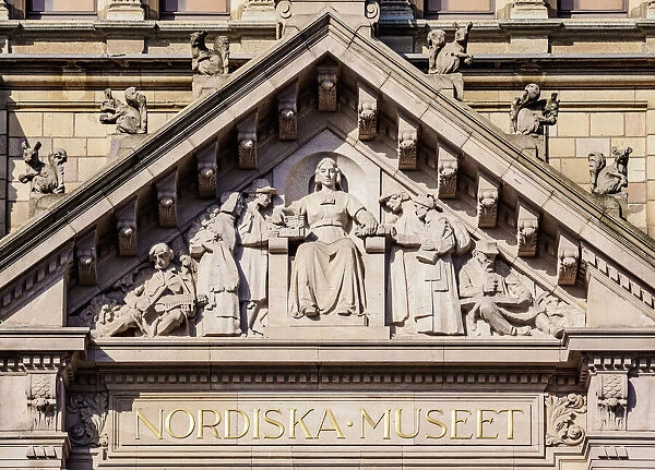 Nordiska museet, detailed view, Stockholm, Stockholm County, Sweden