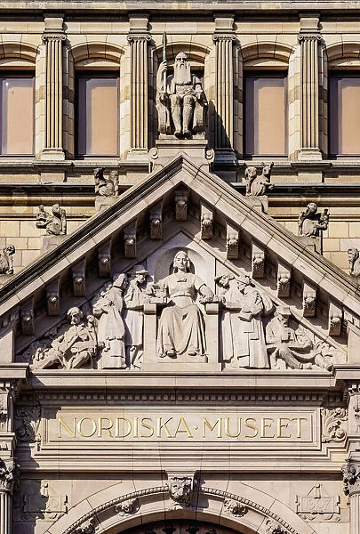 Nordiska museet, detailed view, Stockholm, Stockholm County, Sweden