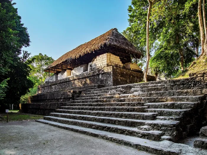 Framed Print : North Acropolis, Yaxha Archaeological Site, Peten Department, Guatemala