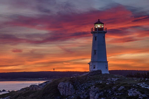 North America, Nova Scotia, Maritimes, Cape Breton Island, Louisbourg, Lighthouse