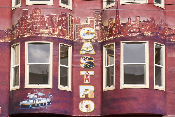 North America, USA, America, California, San Francisco, Mural in the Castro District