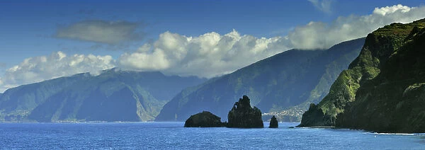 The north coast of Madeira island, near Ribeira da Janela. Portugal