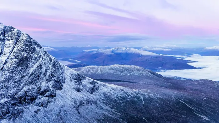 Framed Print : North face of Ben Nevis, highest mountain in the British Isles, looking towards Fort William and Loch Eli, Highlands region, Scotland, United Kingdom Framed Print : North face of Ben Nevis, highest mountain in the British Isles, looking towards Fort William and Loch Eli, Highlands region, Scotland, United Kingdom