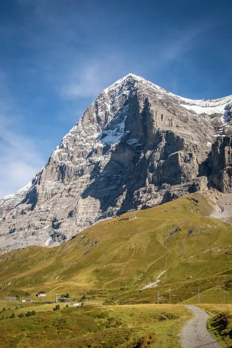 Framed Print : North Face of the Eiger from Kleine Scheidegg, Berner Oberland, Switzerland