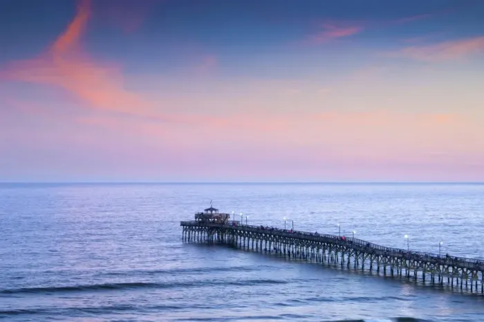 Framed Print : North Myrtle Beach, Cherry Grove Fishing Pier, South Carolina Framed Print : North Myrtle Beach, Cherry Grove Fishing Pier, South Carolina