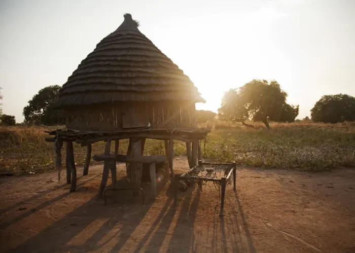 Framed Print : Northern Bahr el Ghazal, South Sudan. Community farming project