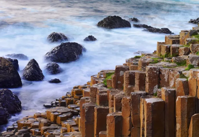 Framed Print : Northern Ireland, County antrim, Giants causeway, close-up detail Framed Print : Northern Ireland, County antrim, Giants causeway, close-up detail