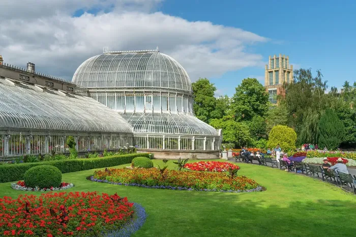 Framed Print : Northern Ireland, County Antrim, Belfast, Botanic gardens and Palm house Framed Print : Northern Ireland, County Antrim, Belfast, Botanic gardens and Palm house