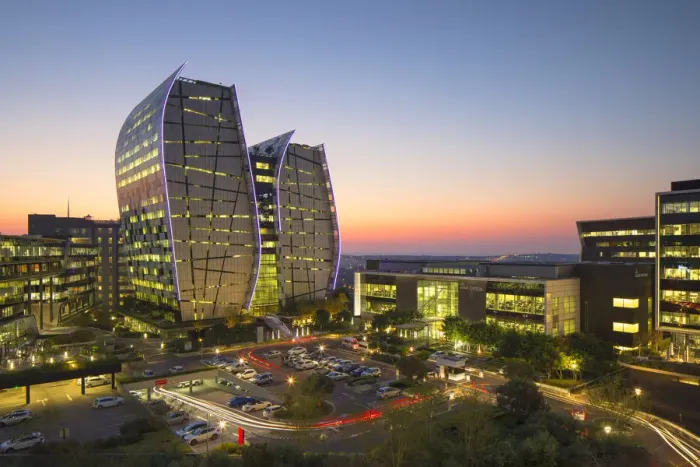 Framed Print : Norton Rose Fulbright building (Alice Lane Towers), Sandton, Johannesburg, Gauteng
