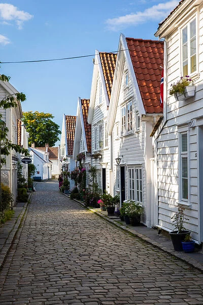 Norway, Rogaland, Stavanger, View of Ovre Strandgate