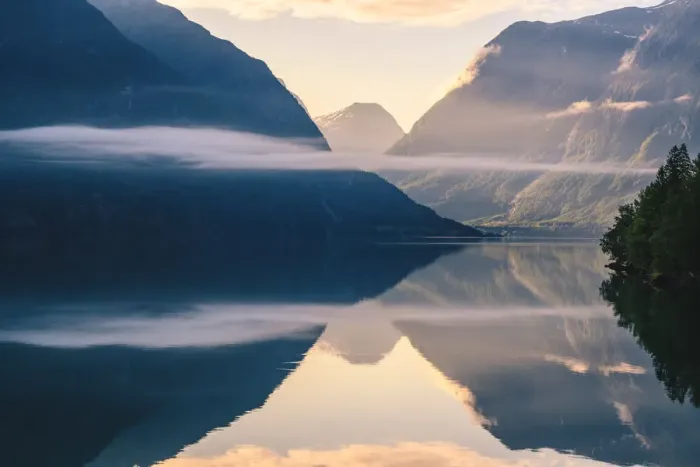 Framed Print : Norwegian fjord, Norway