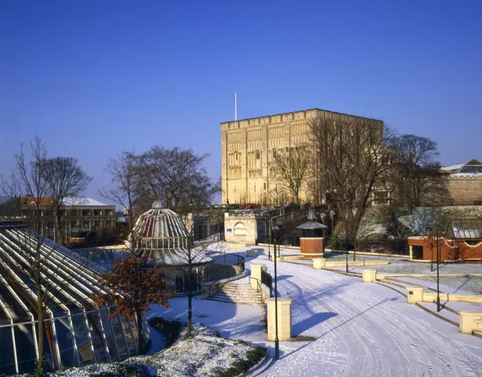 Framed Print : Norwich Castle Museum in Winter, Norwich, Norfolk, England Framed Print : Norwich Castle Museum in Winter, Norwich, Norfolk, England
