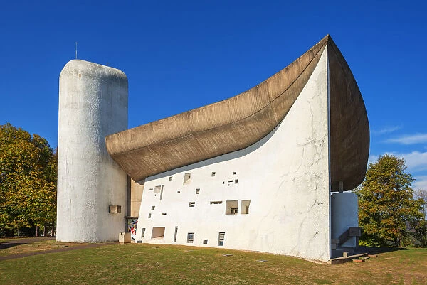 Notre Dame du Haut by architect Le Corbusier, UNESCO-World Heritage Site, Ronchamp