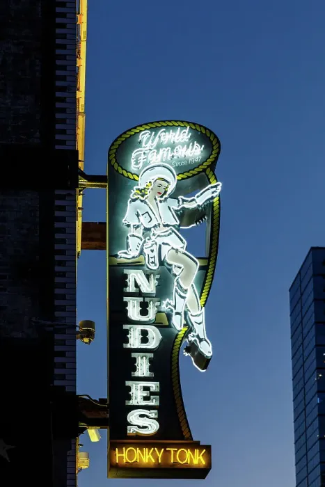 Framed Print : Nudies, Hony Tonk, Broadway, Nashville, Tennessee, USA Framed Print : Nudies, Hony Tonk, Broadway, Nashville, Tennessee, USA