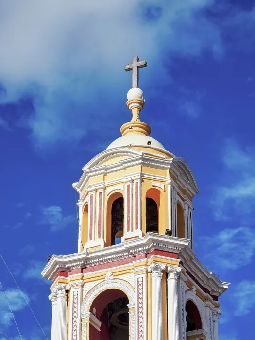 Framed Print : Nuestra Senora de los Remedios Church on top of the Great Pyramid, detailed view, Cholula, Puebla State, Mexico Framed Print : Nuestra Senora de los Remedios Church on top of the Great Pyramid, detailed view, Cholula, Puebla State, Mexico
