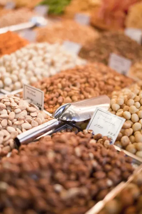 Framed Print : Nuts for sale, La Boqueria Market, Barcelona, Spain Framed Print : Nuts for sale, La Boqueria Market, Barcelona, Spain