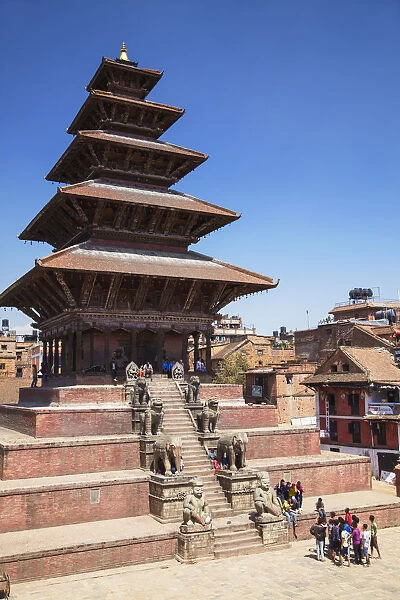 Nyatapola Temple, Taumadhi Tole, Bhaktapur (UNESCO World Heritage Site), Kathmandu Valley