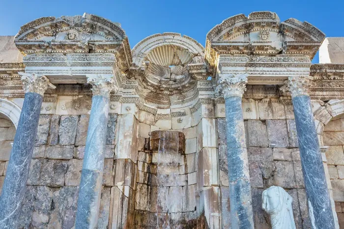 Framed Print : Nymphaeum of Antoninus Pius, ruins of ancient city of Sagalassos, Burdur Province, Turkey Framed Print : Nymphaeum of Antoninus Pius, ruins of ancient city of Sagalassos, Burdur Province, Turkey