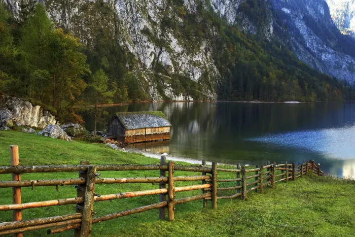 Framed Print : Obersee. near Konigsee, Berchtesgaden National Park, Germany Framed Print : Obersee. near Konigsee, Berchtesgaden National Park, Germany