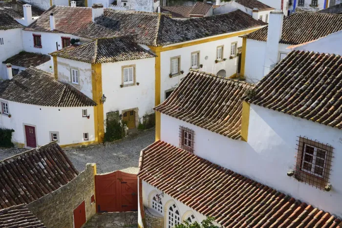 Framed Print : Obidos, one of the most beautiful medieval villages in Portugal, dating back to Framed Print : Obidos, one of the most beautiful medieval villages in Portugal, dating back to