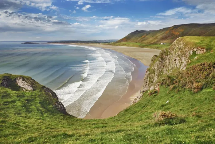 Framed Print : Ocean bay Rhossili Bay - United Kingdom, Wales, Swansea, Gower Framed Print : Ocean bay Rhossili Bay - United Kingdom, Wales, Swansea, Gower