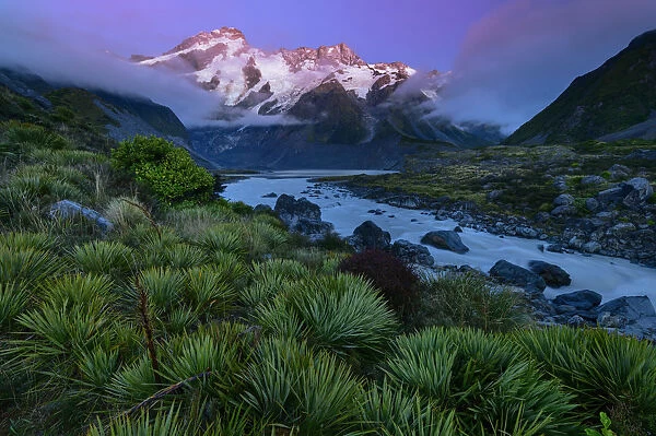 Oceania, New Zealand, Aotearoa, South Island, Mount Cook National Park, Mount Sefton