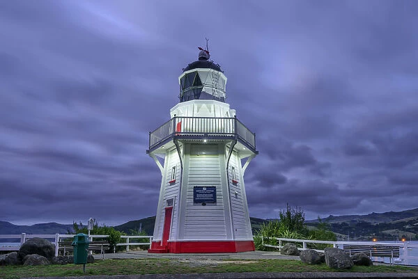 Oceania, New Zealand, Aotearoa, South Island, Banks Peninsula, Akaroa, lighthouse