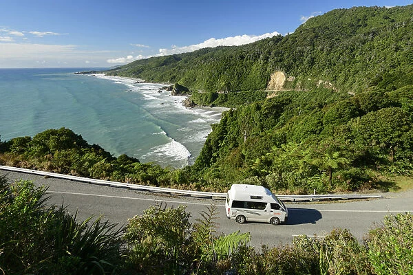 Oceania, New Zealand, Aotearoa, South Island, West Coast, Paparoa Coast, Highway