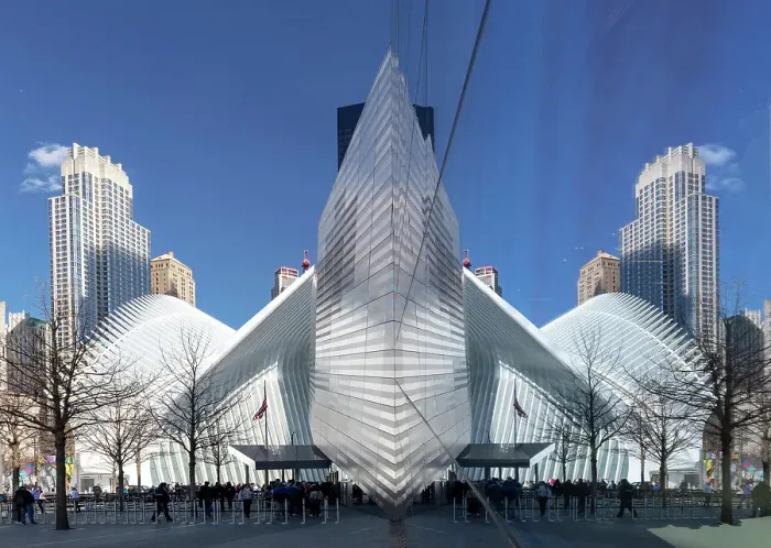 Framed Print : The Oculus and its reflection in the 911 Museum glass wall, IManhattan, New York City, New York, USA Framed Print : The Oculus and its reflection in the 911 Museum glass wall, IManhattan, New York City, New York, USA