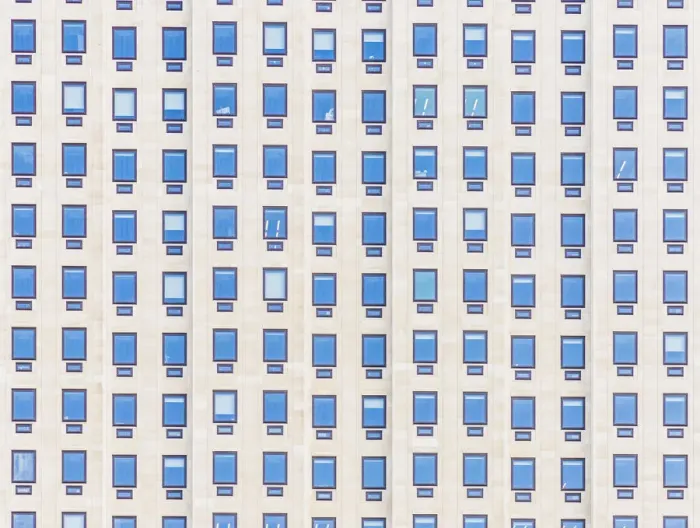 Framed Print : Office Windows, London, England Framed Print : Office Windows, London, England
