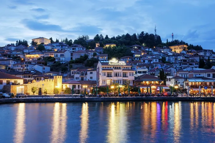 Framed Print : Ohrid old town, Ohrid, North Macedonia Framed Print : Ohrid old town, Ohrid, North Macedonia