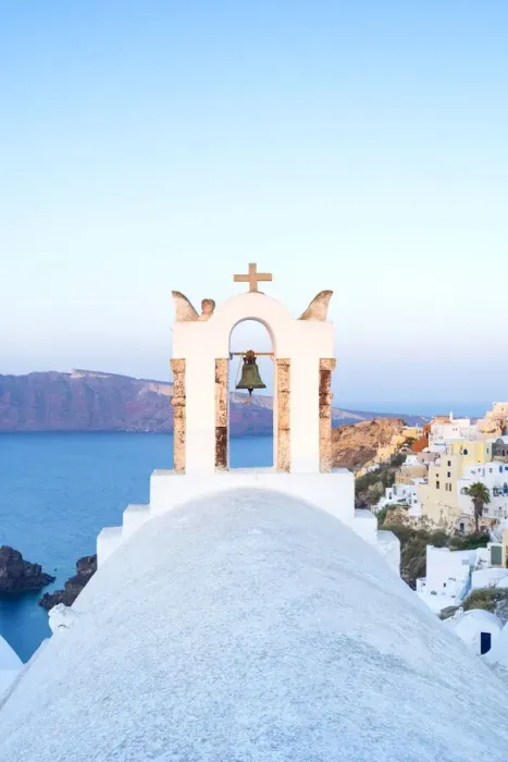 Framed Print : Oia, Santorini, Cyclades, Greece
