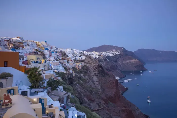 Framed Print : Oia, Santorini (Thira), Cyclades Islands, Greece