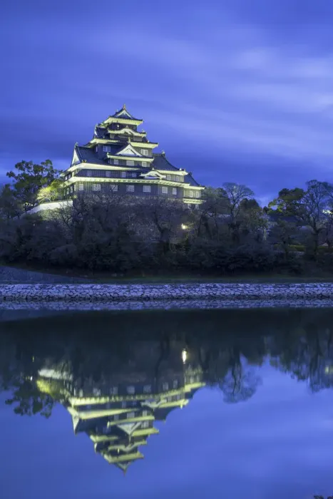 Framed Print : Okayama Castle at dusk, Okayama, Okayama Prefecture, Japan Framed Print : Okayama Castle at dusk, Okayama, Okayama Prefecture, Japan