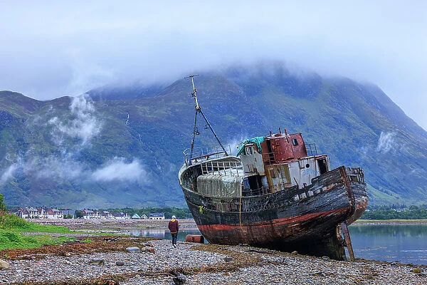 The Old boat of Caol on Loch Linnhe, Fort William, Scotland, UK