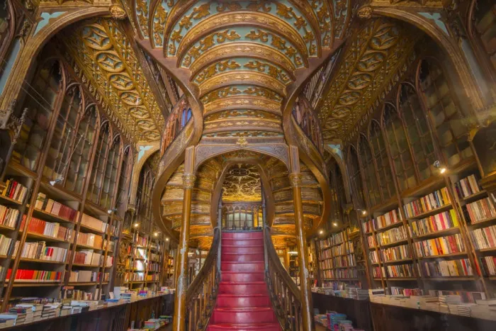 Framed Print : An old bookshop in Porto called Livraria Lello. Oporto city, Porto district, Portugal Framed Print : An old bookshop in Porto called Livraria Lello. Oporto city, Porto district, Portugal
