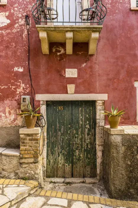 Framed Print : Old buildings in Lakones, Corfu, Ionian Islands, Greece Framed Print : Old buildings in Lakones, Corfu, Ionian Islands, Greece