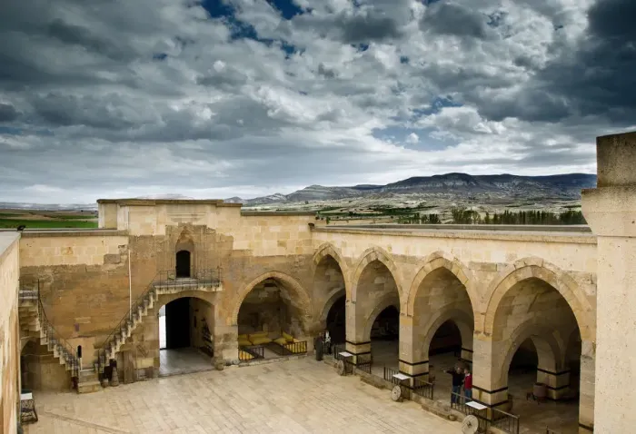 Framed Print : The old caravanserai of Saruhan on the Silk Road. Cappadocia, Turkey, Asia Framed Print : The old caravanserai of Saruhan on the Silk Road. Cappadocia, Turkey, Asia