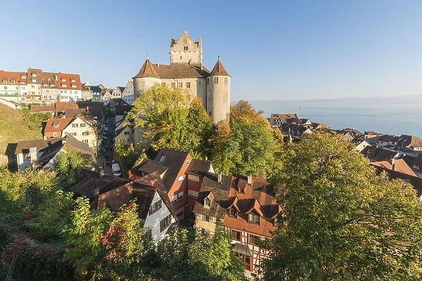 Old Castle from an elevetad point of view. Meersburg, Baden-Wurttemberg, Germany