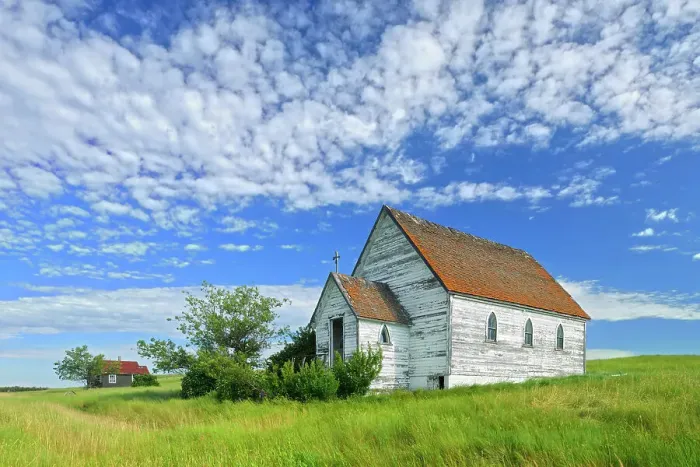 Framed Print : Old church in ghost town Neidpath Saskatchewan, Canada Framed Print : Old church in ghost town Neidpath Saskatchewan, Canada
