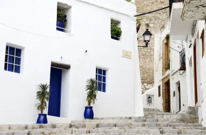 Framed Print : Old city of Ibiza town, Ibiza, Balearic Islands, Spain Framed Print : Old city of Ibiza town, Ibiza, Balearic Islands, Spain