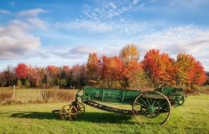 Framed Print : Old farm rake in autumn, Stark New Hampshire, USA Framed Print : Old farm rake in autumn, Stark New Hampshire, USA